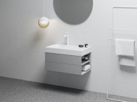 Тумба с раковиной Ravak Lite SD 80 R дымчато-серая Тумба с раковиной Ravak Lite SD 80 R дымчато-серая