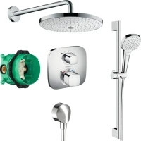 Душевой комплект Hansgrohe Ecostat E 15708000 5 в 1 Душевой комплект Hansgrohe Ecostat E 15708000 5 в 1