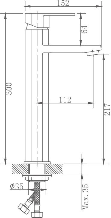 Смеситель для раковины Haiba HB806 HB11806