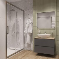 Тумба с раковиной STWORKI Колдинг 80 антрацит, с раковиной Moduo 55 Leaf, столешница орех матовый