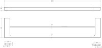 Полотенцедержатель Cezares Slider THD-60-IN сатин