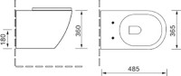 Комплект Унитаз подвесной SantiLine SL-5005 безободковый, с микролифтом + Крепления Geberit Duofix 111.815.00.1 к стене + Звукоизоляция + Инсталляция UP 320 111.300.00.5 + Кнопка Sigma 01 115.770.11.5 белая