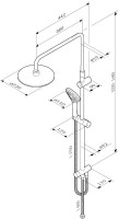Душевая стойка AM.PM Gem F0790033