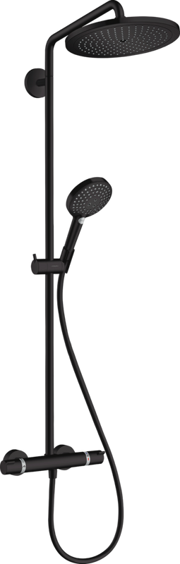Душевая стойка Hansgrohe Croma Select S 280 1jet 26890670 с термостатом, матовый черный