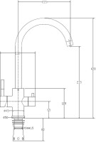 Смеситель для кухни ESKO K22 хром