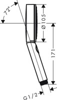 Душевая лейка Hansgrohe Pulsify Select 105 3jet 24101000 хром