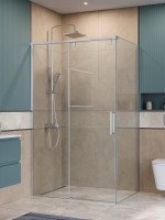 Душевой уголок BelBagno Soft Close-1 AH-1-120/100-C-Cr профиль хром