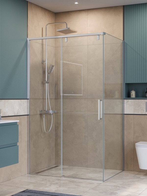Душевой уголок BelBagno Soft Close-1 AH-1-120/100-C-Cr профиль хром