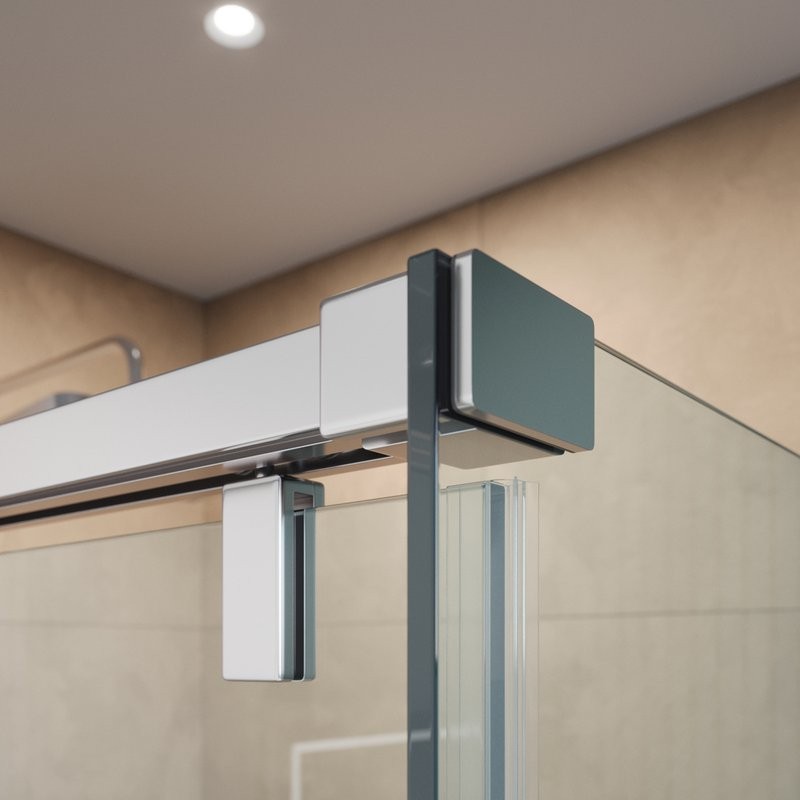 Душевой уголок BelBagno Soft Close-1 AH-1-120/100-C-Cr профиль хром