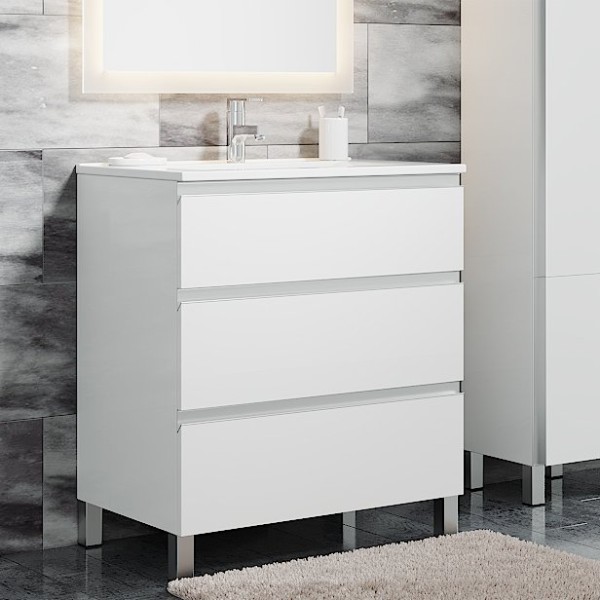 Тумба с раковиной Sanvit Авеню 3 75, белая