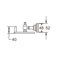 Полка Rose RG11 RG1119 50 см, хром Полка Rose RG11 RG1119 50 см, хром