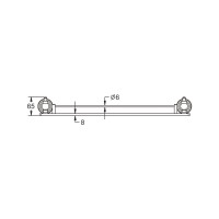 Полка Rose RG11 RG1119 50 см, хром