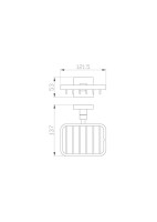 Мыльница Wonzon & Woghand WW-8924-DG темное золото
