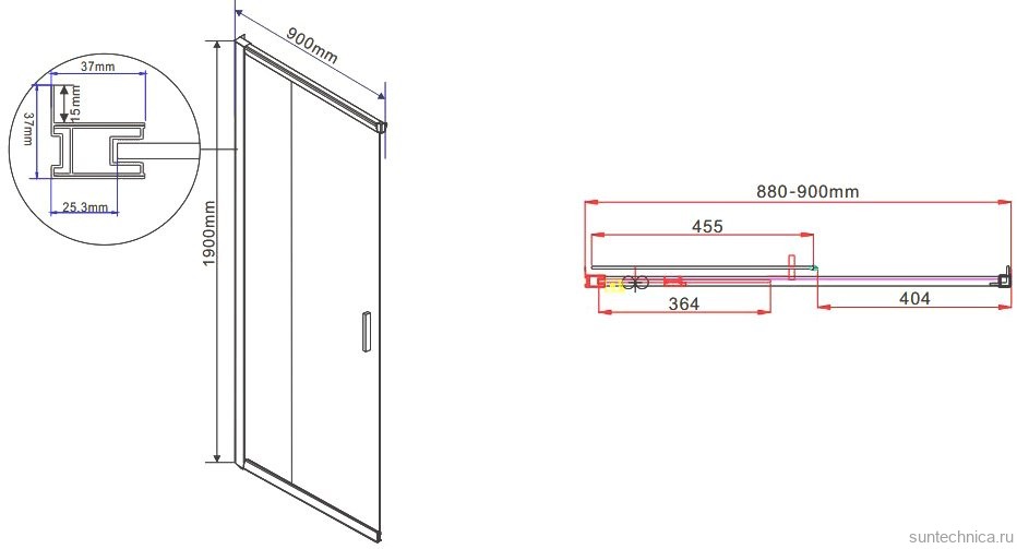 Душевой уголок Vincea Garda VSS-1G9012CLBN 120x90 см, профиль брашированный никель, стекло прозрачное