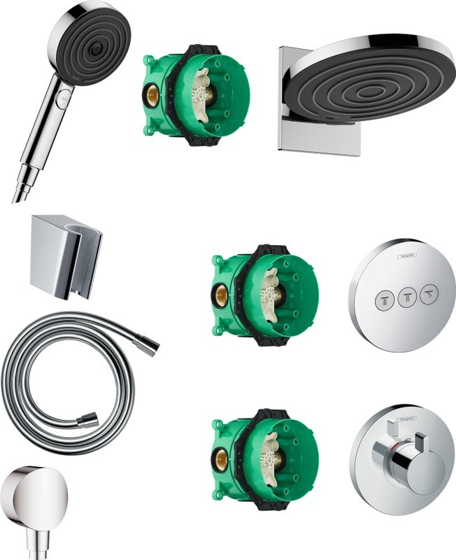 Душевой комплект Hansgrohe Pulsify Pulsify 24150000 + 24100000 + 28331000 + 28276000 + 26453000 + 15741000 + 15745000