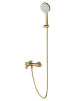 Смеситель для ванны с душем Wonzon & Woghand Stick WW-88639017-BG брашированное золото