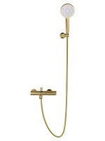 Смеситель для ванны с душем Wonzon & Woghand Stick WW-88639017-BG брашированное золото