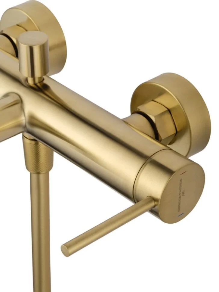 Смеситель для ванны с душем Wonzon & Woghand Stick WW-88639017-BG брашированное золото