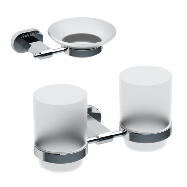 Набор Стакан Ravak Chrome X07P189 + Мыльница X07P187