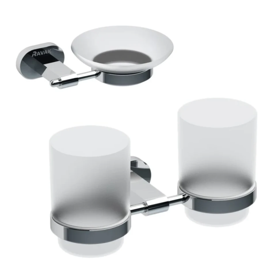 Набор Стакан Ravak Chrome X07P189 + Мыльница X07P187