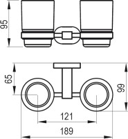 Набор Стакан Ravak Chrome X07P189 + Мыльница X07P187