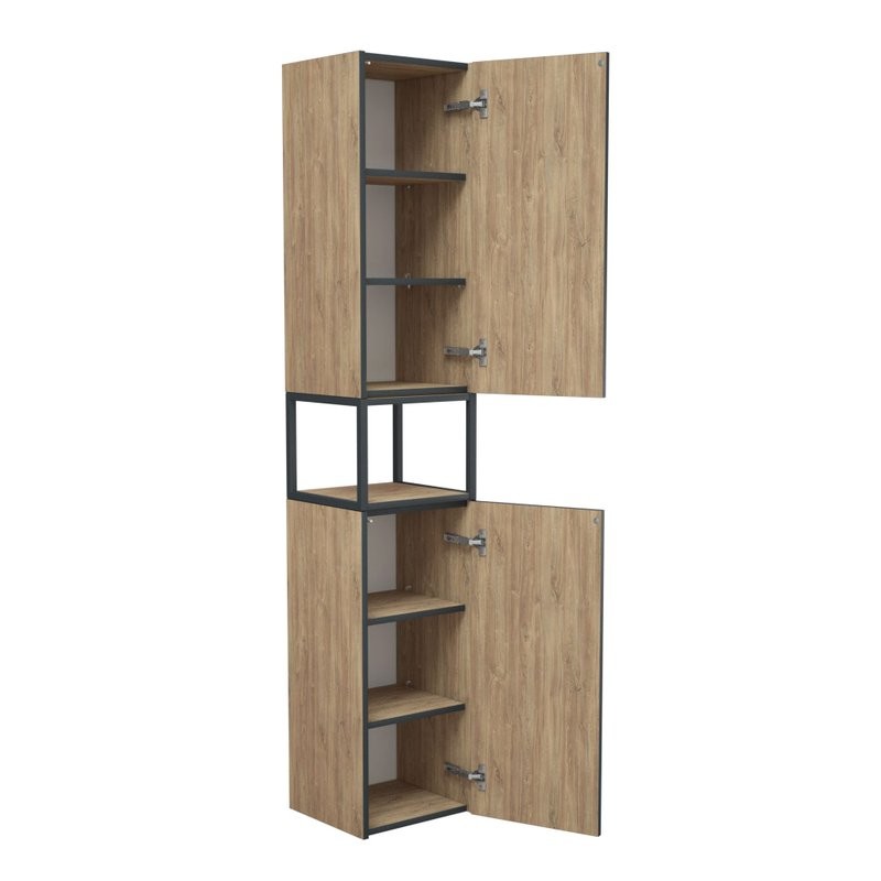 Шкаф-пенал для ванной Corozo Форест VN 35 подвесной, сонома