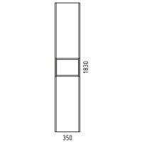 Шкаф-пенал для ванной Corozo Форест VN 35 подвесной, сонома