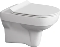 Комплект Унитаз подвесной Cersanit City Clean On DPL EO slim + Инсталляция TECE Now 9400412 4 в 1 с кнопкой смыва