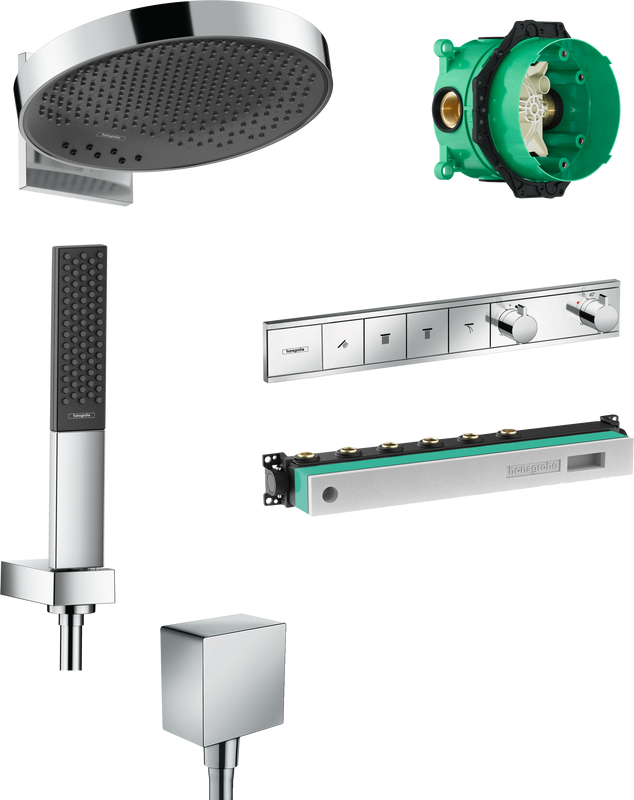 Душевой комплект Hansgrohe Rainfinity 360 (3 jet) 26234000 + 26857000 + 26455000 + 15382000