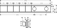 Душевой комплект Hansgrohe Rainfinity 360 (3 jet) 26234000 + 26857000 + 26455000 + 15382000
