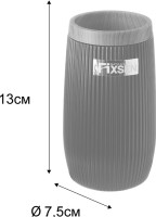 Набор Стакан Fixsen Black Boom 411-3 + Мыльница 411-4