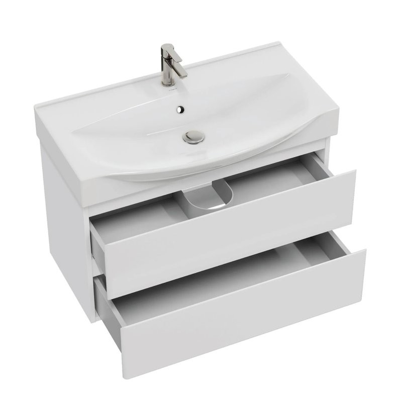 Тумба с раковиной SanStar Arista 85 подвесная