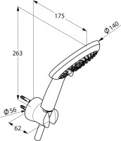 Душевой гарнитур Kludi Freshline 3S 6795005-00