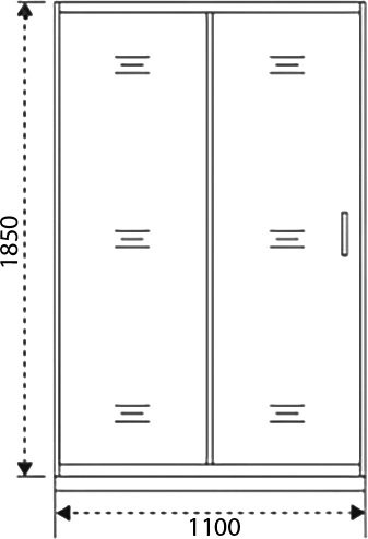 Душевая дверь в нишу Good Door Neo WTW-110-C-CH 110 см