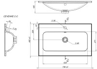 Тумба с раковиной Aquanet Арт 75 подвесная, белая матовая
