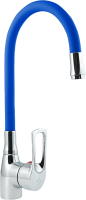 Смеситель для кухни Славен Прораб Ц СЛ-ОД-Ц2С с гибким изливом, синий