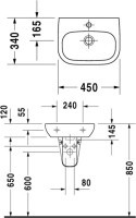 Мебельная раковина Duravit D-code D-Code 07054500002