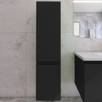 Шкаф-пенал для ванной Caprigo Forte 35 R черный Шкаф-пенал для ванной Caprigo Forte 35 R черный