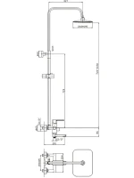 Душевая стойка Haiba HB2402 хром