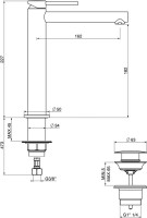 Смеситель для раковины Gattoni Circle One 9046/90C0 хром