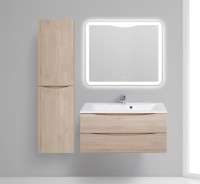 Шкаф пенал для ванной BelBagno Fly -Marino R rovere grigio