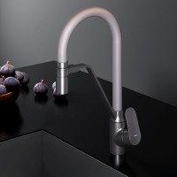 Смеситель для кухни AM.PM Like F8007825 с гибким изливом, серый