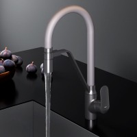 Смеситель для кухни AM.PM Like F8007825 с гибким изливом, серый