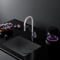 Смеситель для кухни AM.PM Like F8007825 с гибким изливом, серый