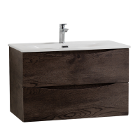 Тумба под раковину BelBagno Marino-cer-n 90 подвесная, rovere nature grigio