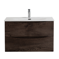 Тумба под раковину BelBagno Marino-cer-n 90 подвесная, rovere nature grigio