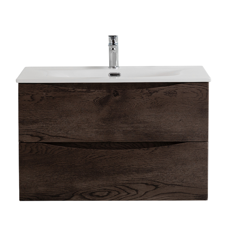 Тумба под раковину BelBagno Marino-cer-n 90 подвесная, rovere nature grigio