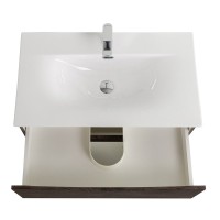 Тумба под раковину BelBagno Marino-cer-n 90 подвесная, rovere nature grigio