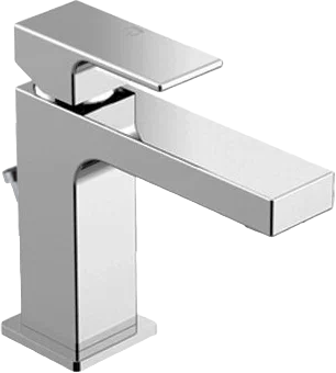 Смеситель для раковины Gattoni Kubik 2576/25C0 хром, с донным клапаном