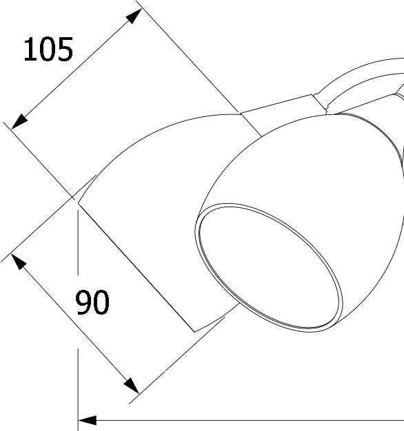 Зеркало ValenHouse Эллина 80 белое, основа светильника золото